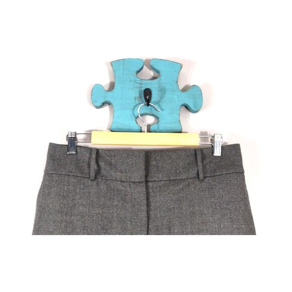 Talbots Heritage Flare Gray Wool Trouser Pants 10 - Picture 7 of 14